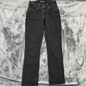 Levis 529 Curvy Straight Jeans Womens 6M W28 L32 Faded Black Denim Mid Rise